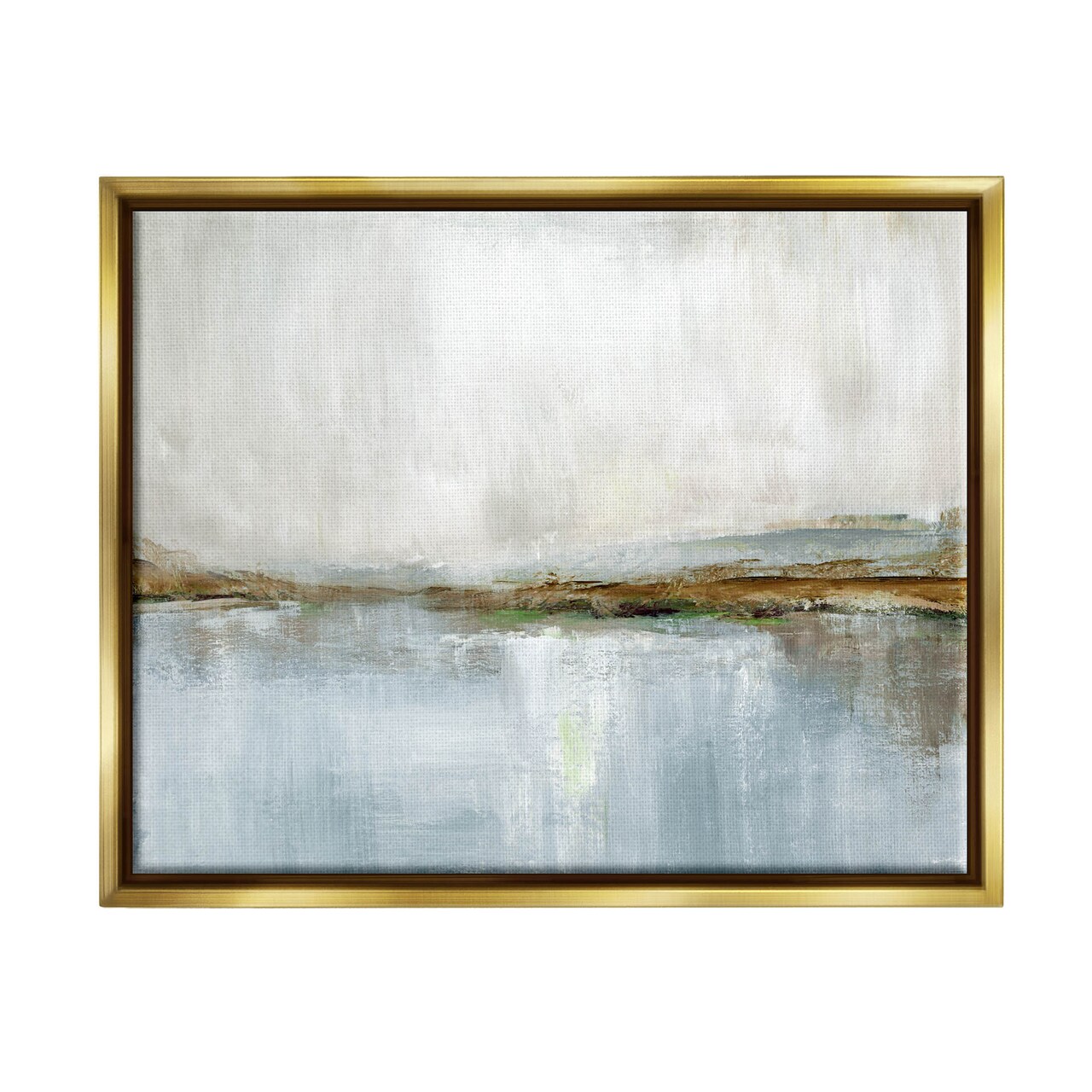 Stupell Industries Cloudy Abstract Landscape Scene Framed Floater Canvas Wall Art